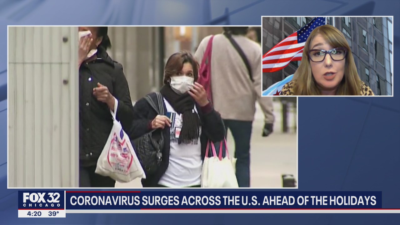 Coronavirus surges across US ahead of the holidays