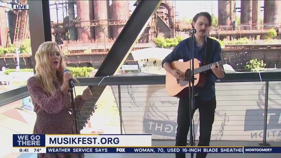 Jamie Chesson gets amped up for Wednesday's Musikfest performance