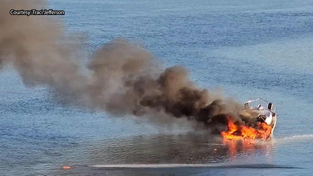 Yacht catches on fire in Clearwater | FOX 13 Tampa Bay