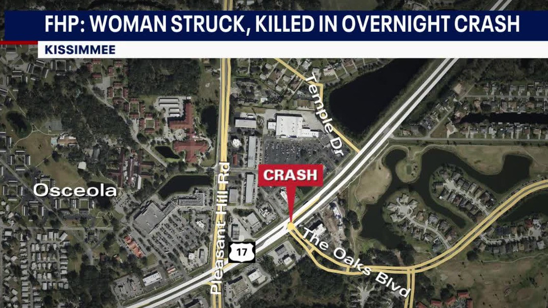 Woman struck, killed in Osceola County overnight crash