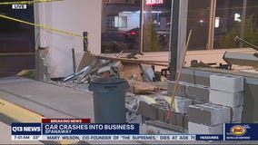 Car crashes into Spanaway business