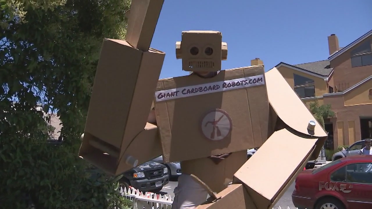 BAY AREA PEOPLE Giant Cardboard Robot Arms