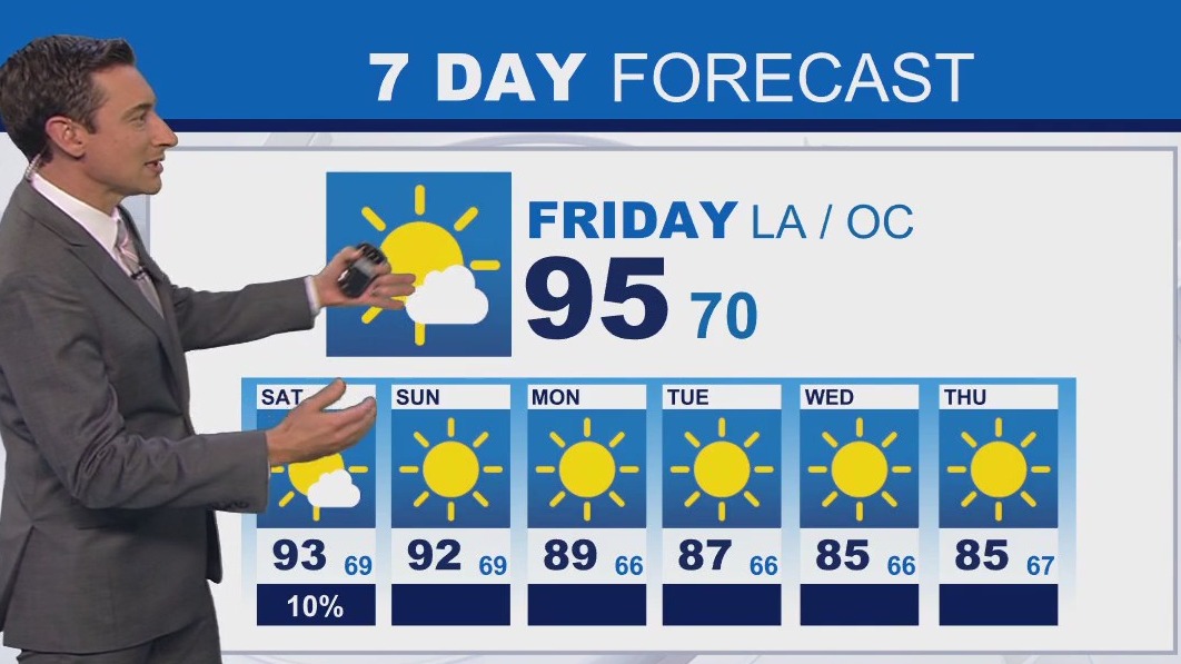 Weather forecast for Thursday, Aug. 21