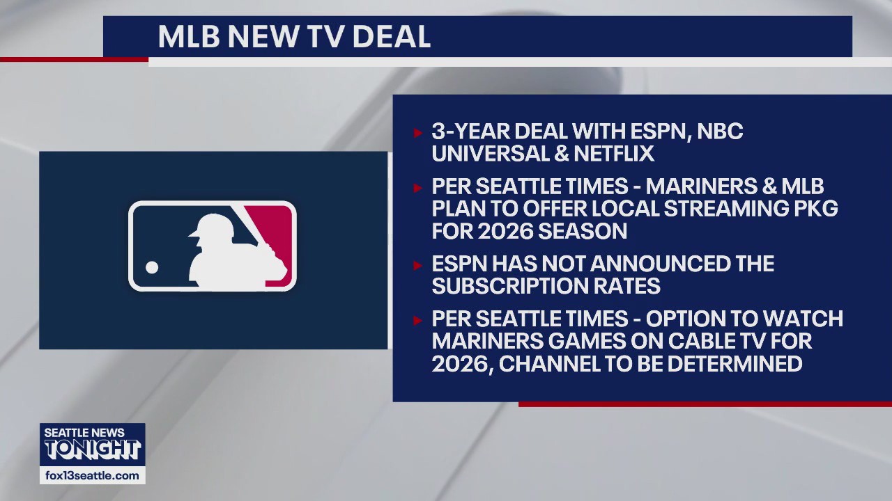 MLB announces new TV deal, ways to watch Mariners