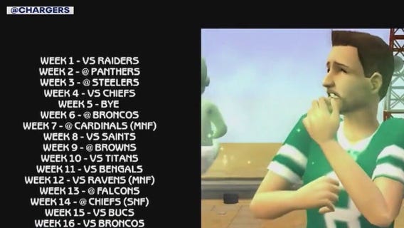 Chargers, Rams release schedule release videos