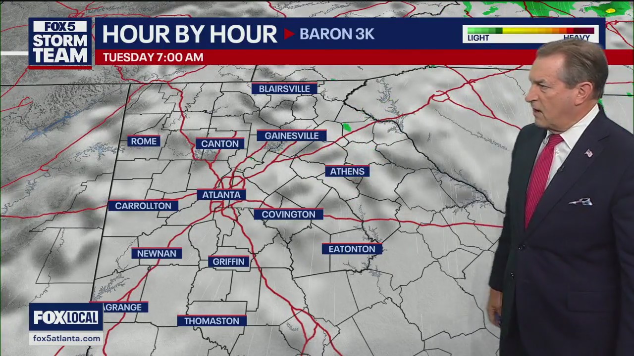 Monday evening forecast