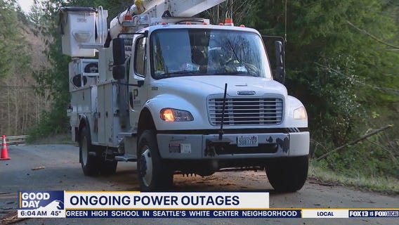 Power crews continue to restore power on Whidbey Island, WA