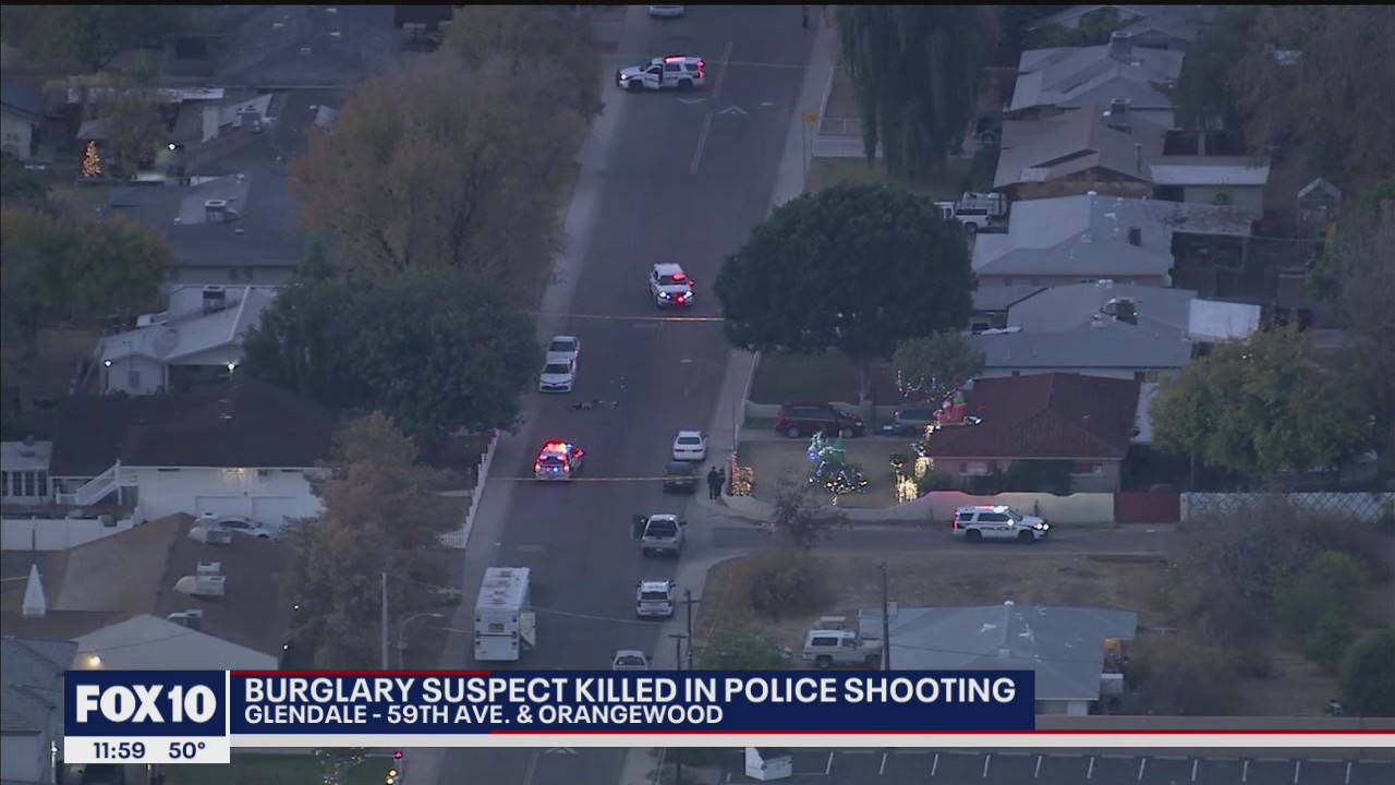Burglary suspect killed in police shooting | FOX 10 Phoenix