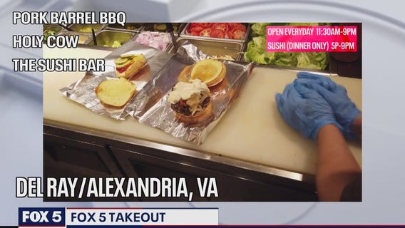 FOX 5 TAKEOUT: Pork Barrel BBQ, Holy Cow and The Sushi Bar continues to serve community amid pandemic