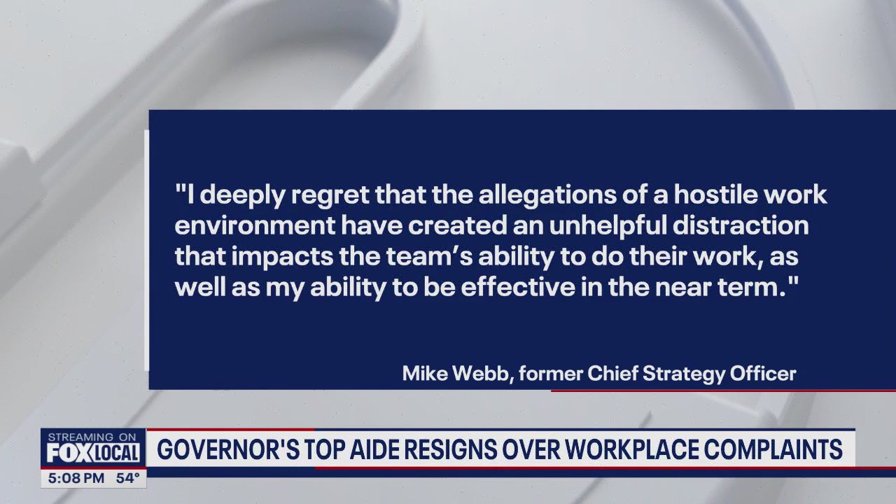 WA governor's top aide resigns over workplace complaints