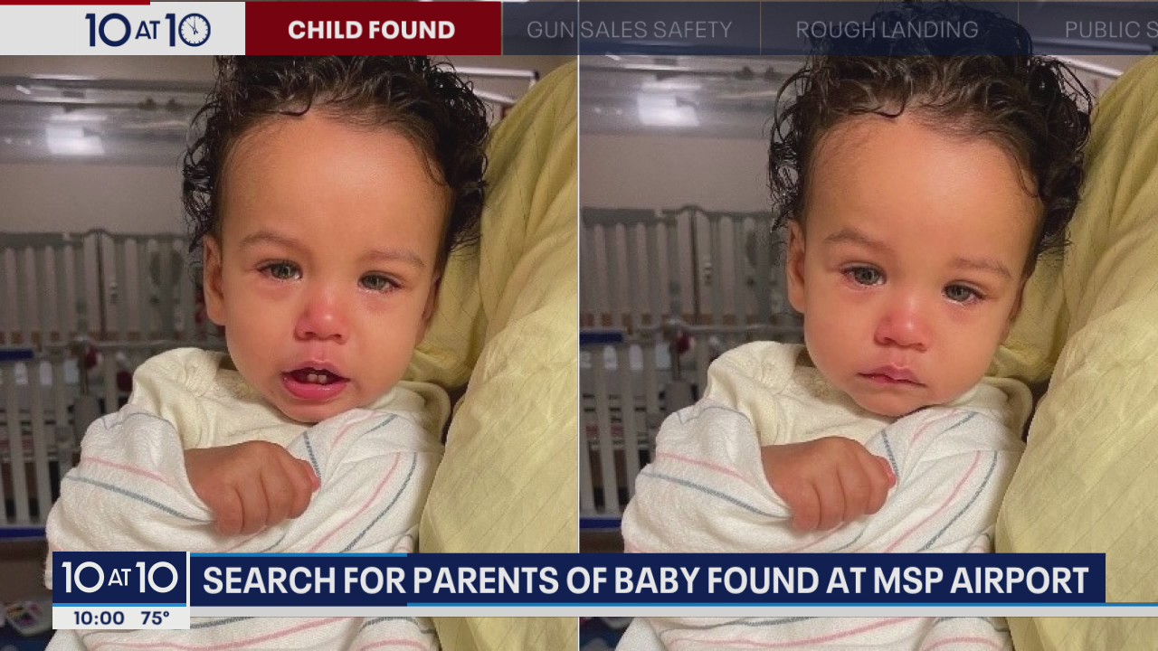Do you recognize this baby? Police looking for parents of baby found at MSP Airport
