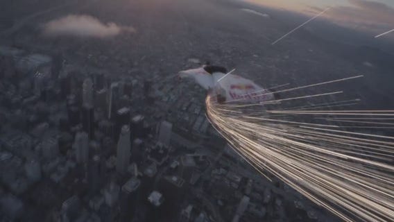 Red Bull Air Force takes to the Los Angeles sky