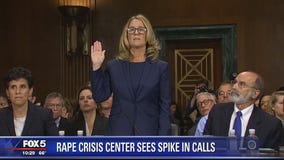 Rape and sex assault crisis hotlines see record numbers of calls following Blasey Ford testimony