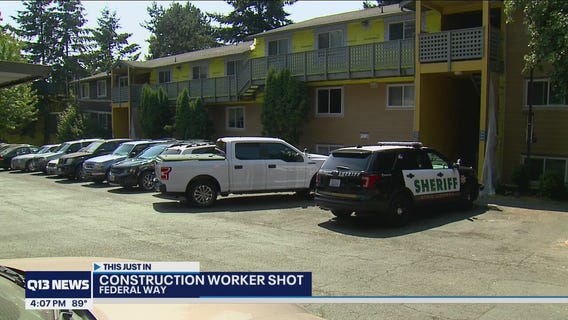 Construction worker shot at apartment complex in Federal Way
