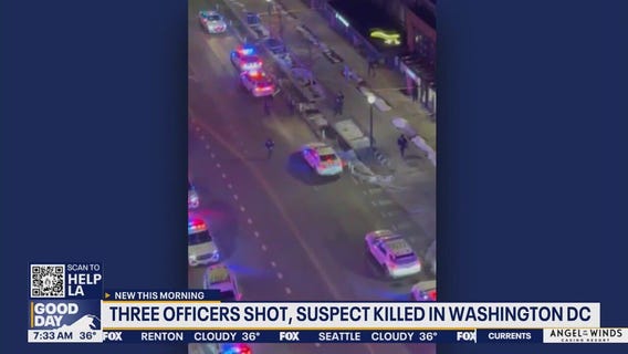 3 officers shot, suspect killed in Washington, D.C.