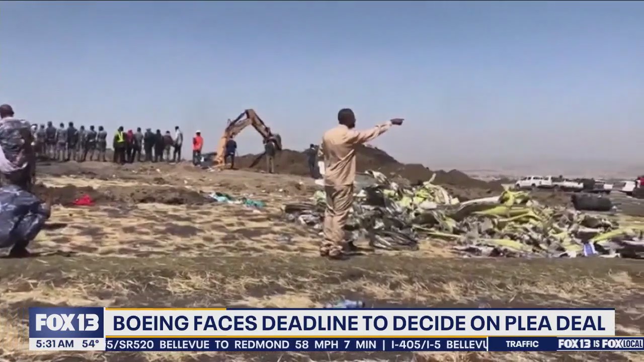 Boeing faces deadline to decide on plea deal