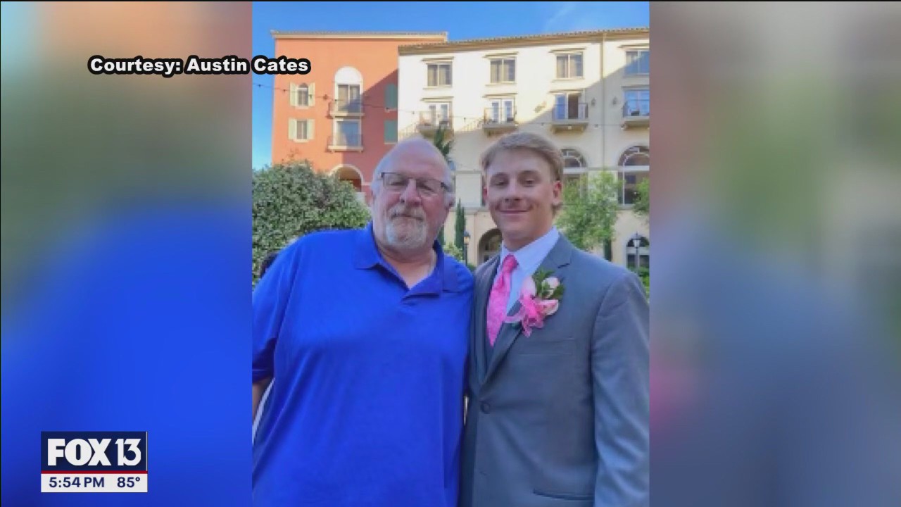 Dunedin Blue Jays pitcher Austin Cates plays for his dad