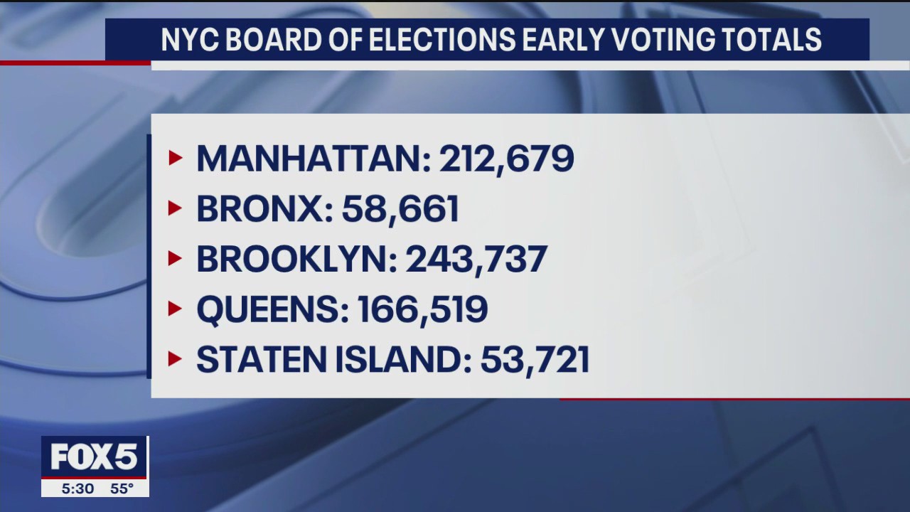 Record early voting turnout in NYC as Election Day nears: What this could mean
