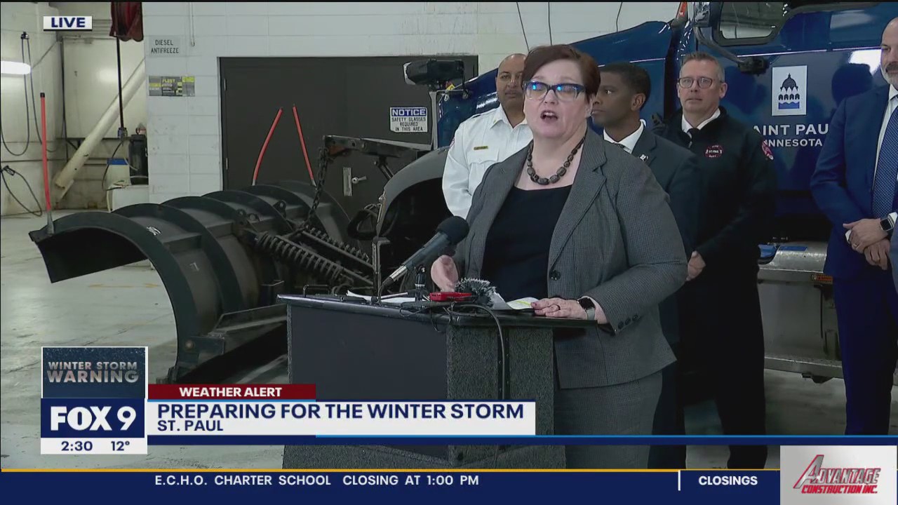 Minnesota weather: Minneapolis, St. Paul officials provide update on winter storm prep