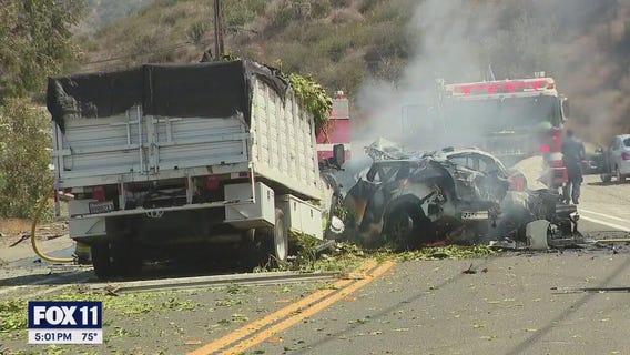 Man pulls child from burning car: Witnesses