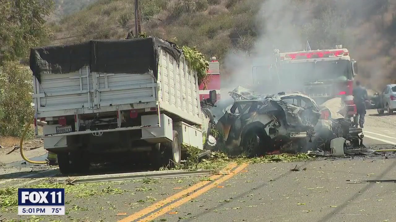 Man pulls child from burning car: Witnesses