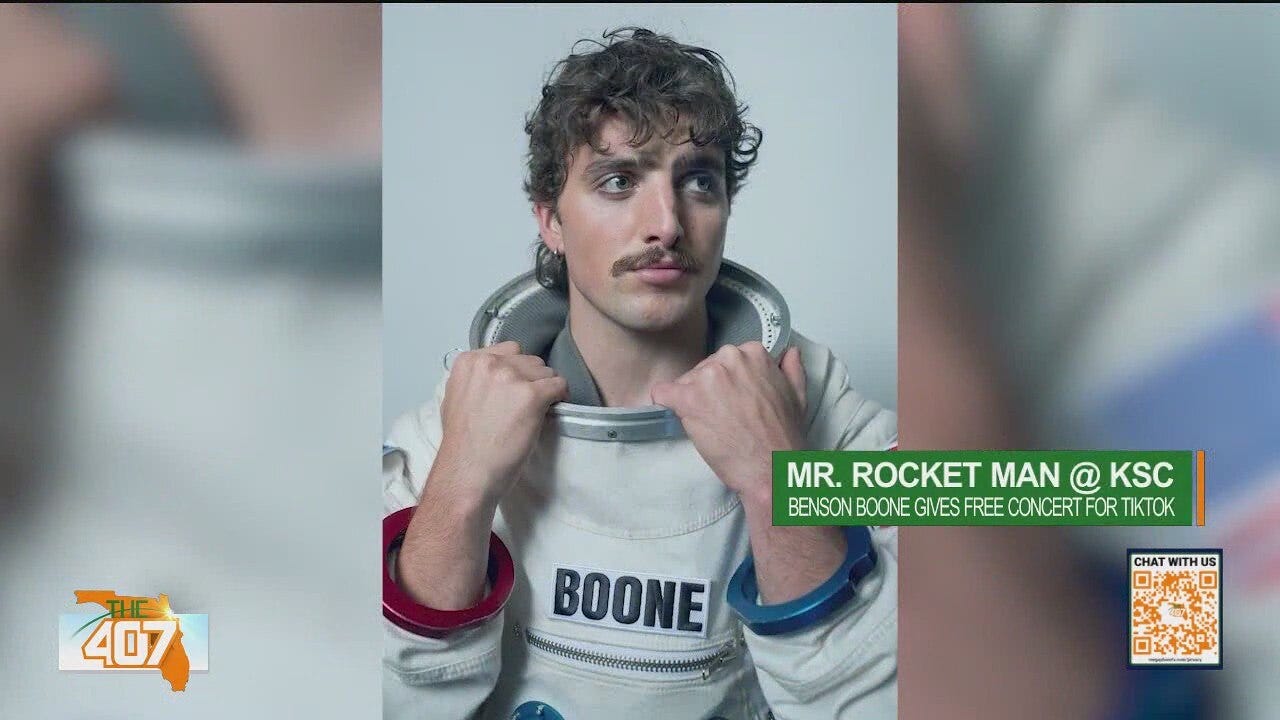 Benson Boone to give free concert at Kennedy Space Center