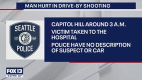 Man hurt in drive-by shooting in Seattle's Capitol Hill