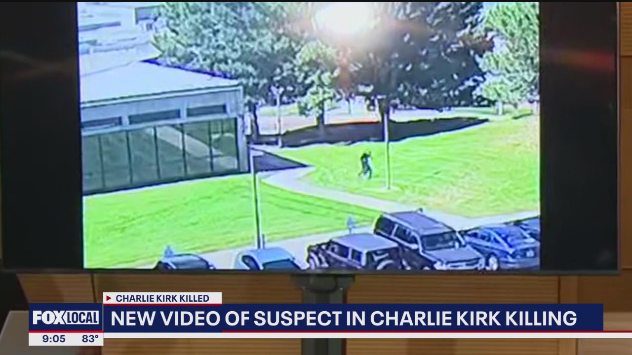 New video of suspect from Charlie Kirk killing in Utah