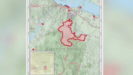 Black Fire forces evacuations near Roosevelt Lake