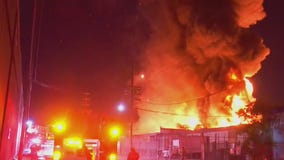 Boyle Heights building fire sparks hundreds of small explosions