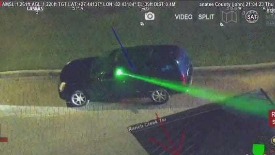 Man arrested for pointing laser at aircraft
