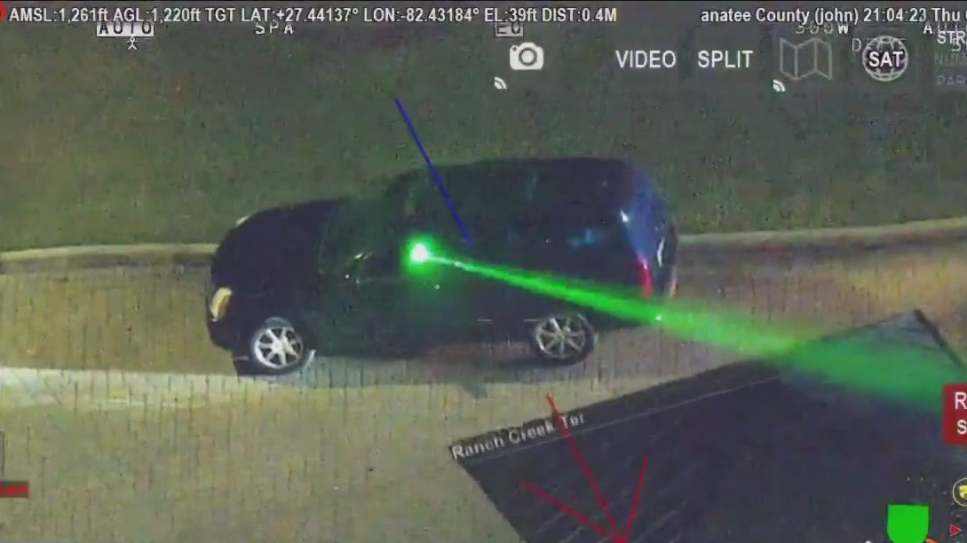 Man arrested for pointing laser at aircraft