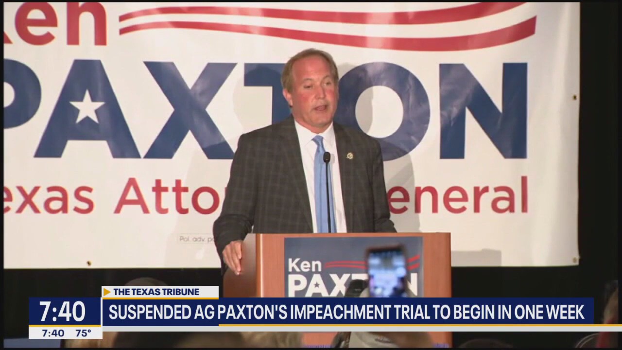 Texas AG Paxton's impeachment trial to begin Sept. 5