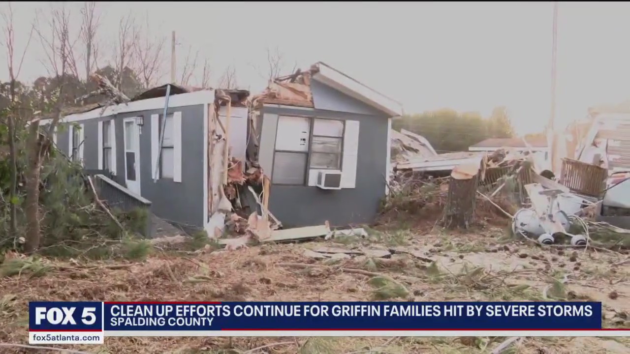 Cleanup efforts continue for Griffin families hit by severe storms ...