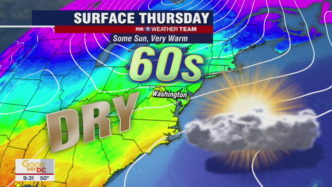 FOX 5 Weather forecast for Thursday, December 16