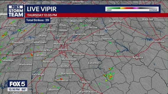 Thursday midday weather forecast