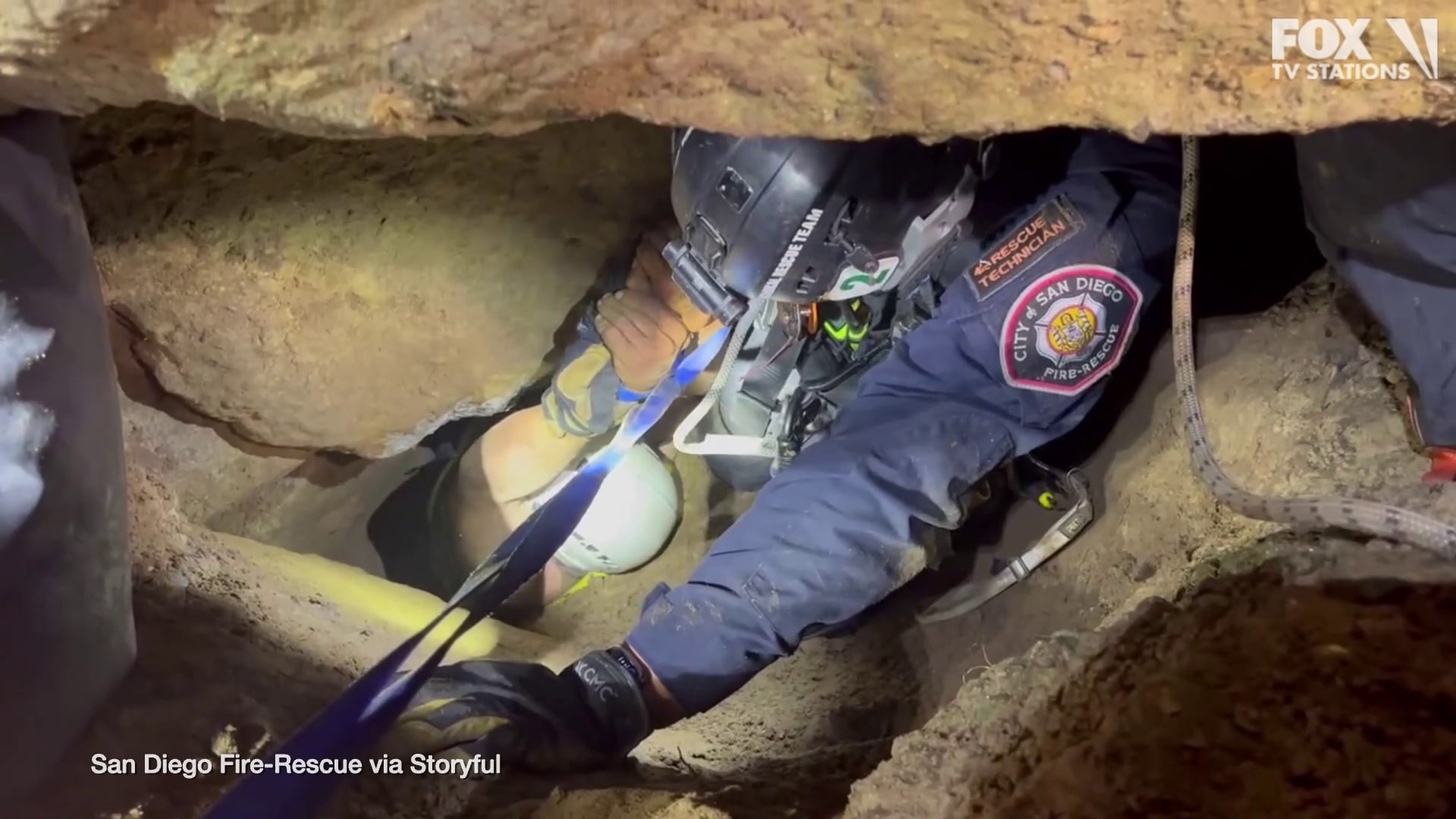 California man rescued after trapped in cave