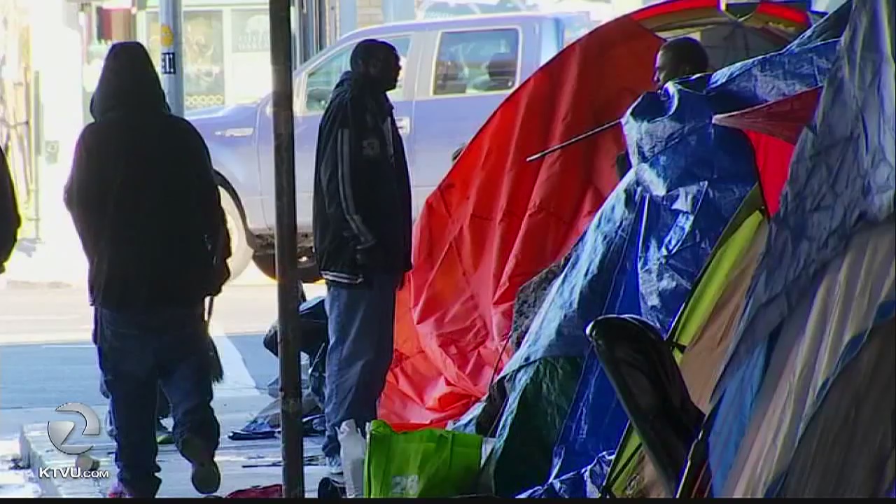 Bay Area tent cities pop up as soaring housing costs take toll