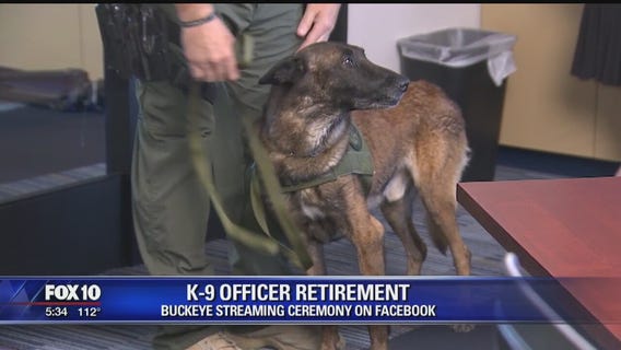 Buckeye Police K-9 retiring after eight years of service
