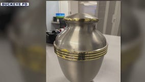 Urn found on side of Buckeye road, police say