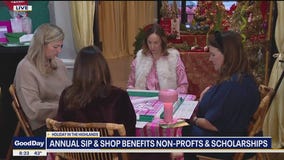 Annual sip & shop benefits non-profits and scholarships