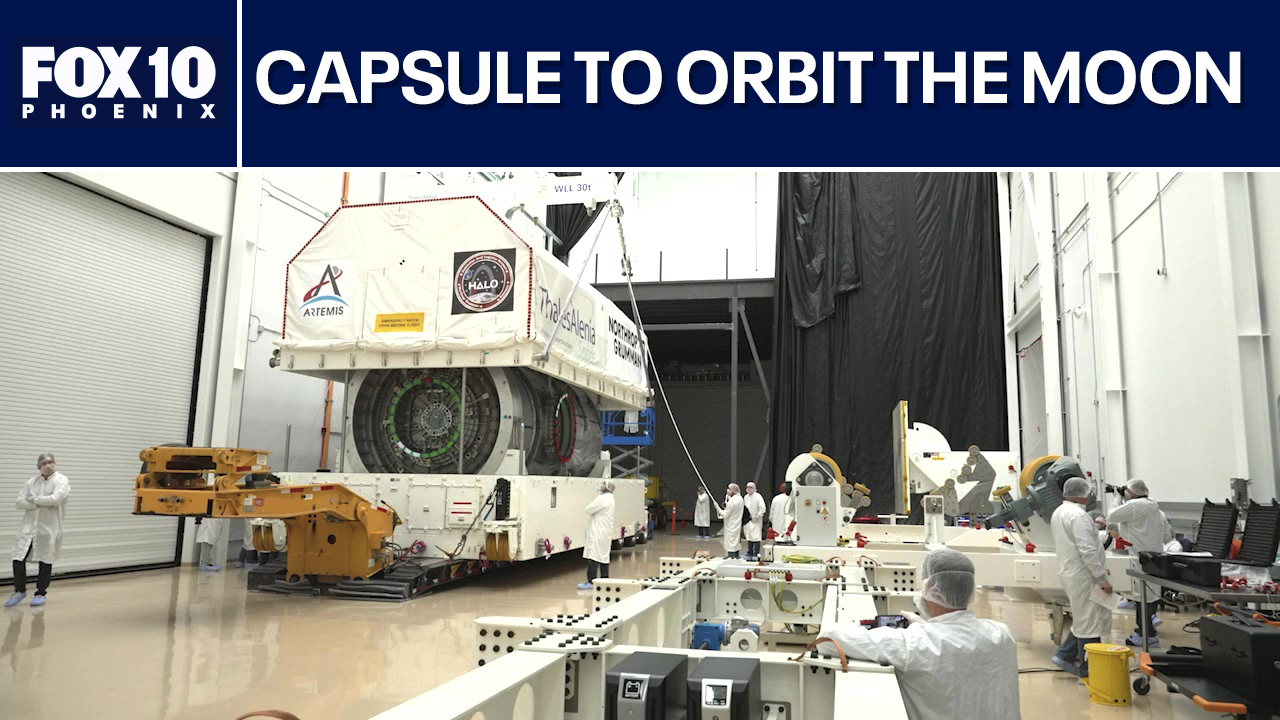First capsule to orbit the Moon previewed in Gilbert