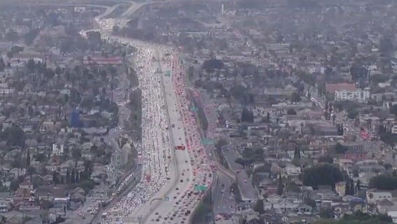 Motorcyclist dies on 110 Freeway in South LA