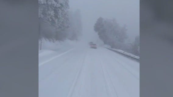 Rare blizzard takes aim at southern California