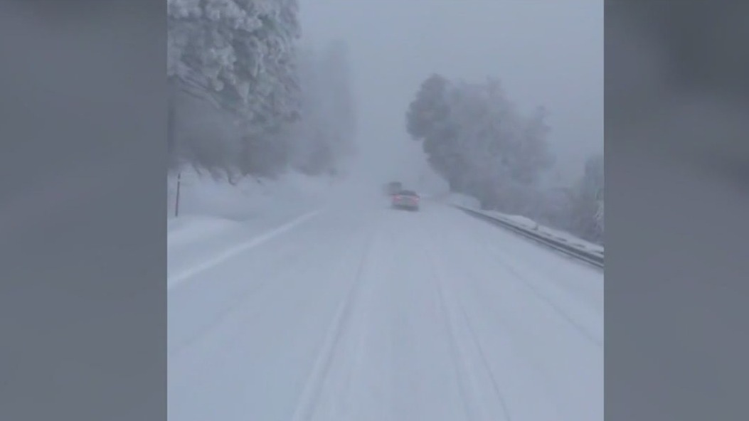 Rare blizzard takes aim at southern California
