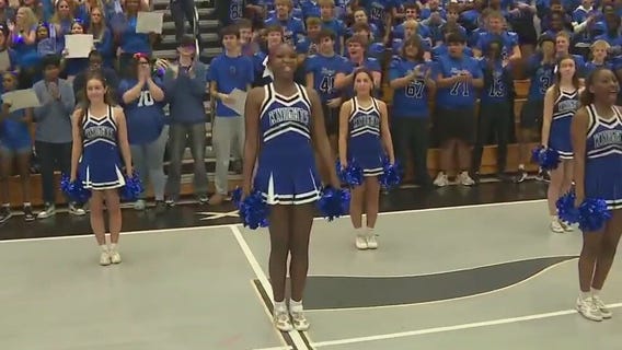Pep rally at Centennial High School