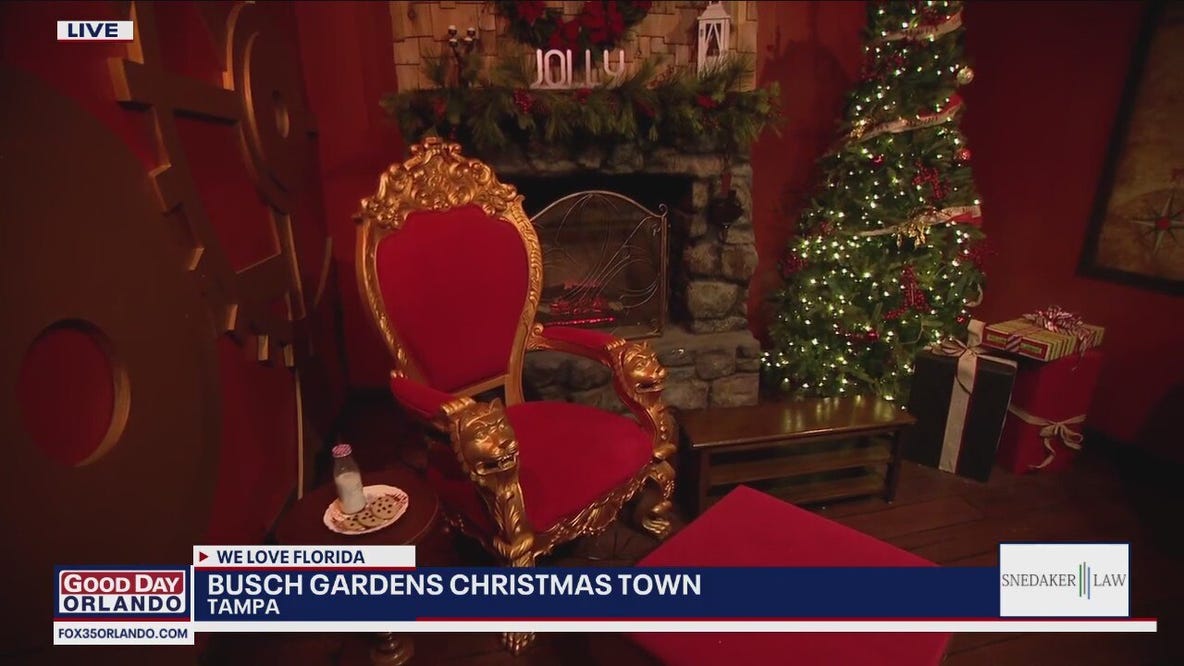 Tampa Bay Busch Gardens' Christmas Town: What to expect