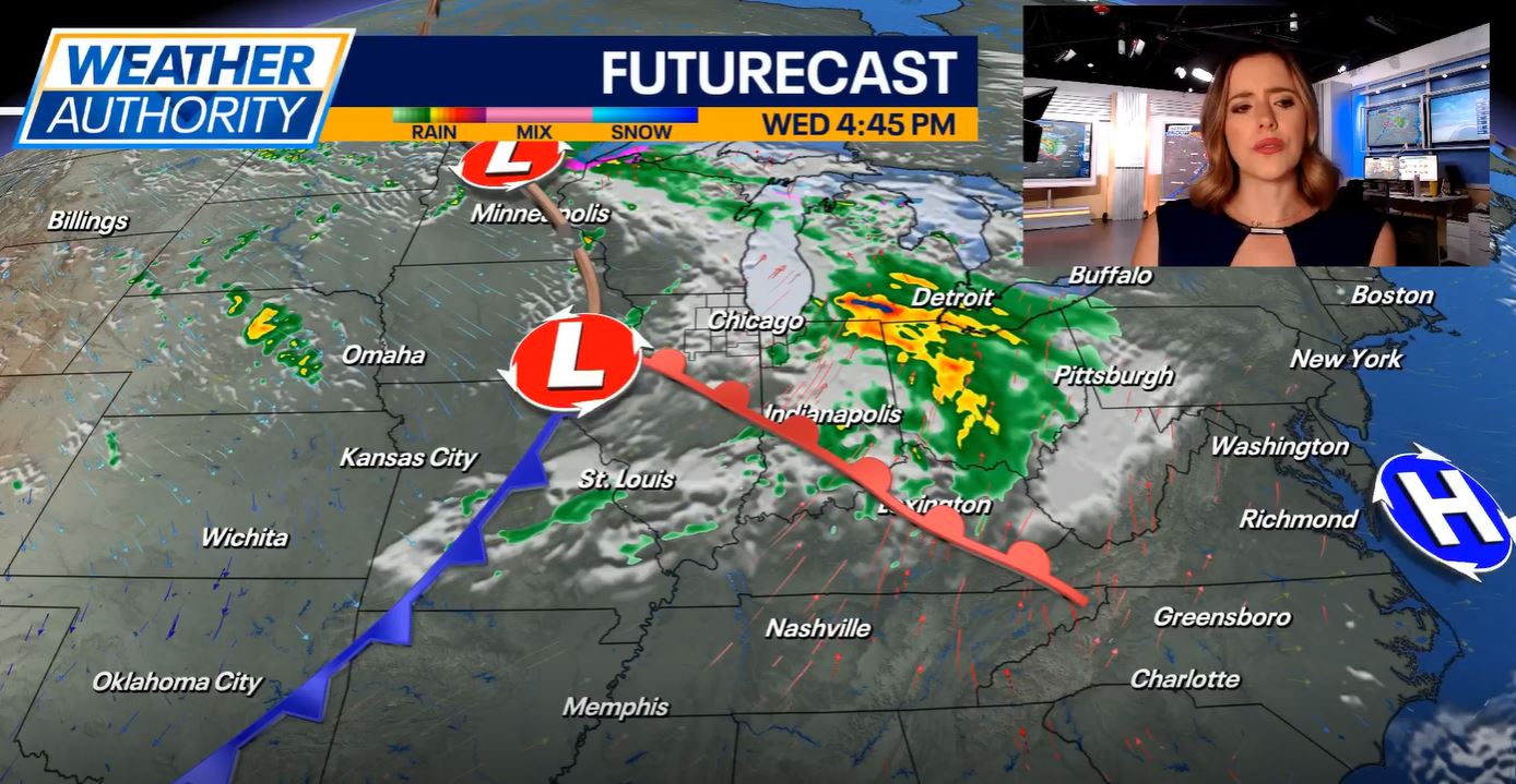 Chicago Weather: Sunshine to give way to rain, possibly snow on Wednesday