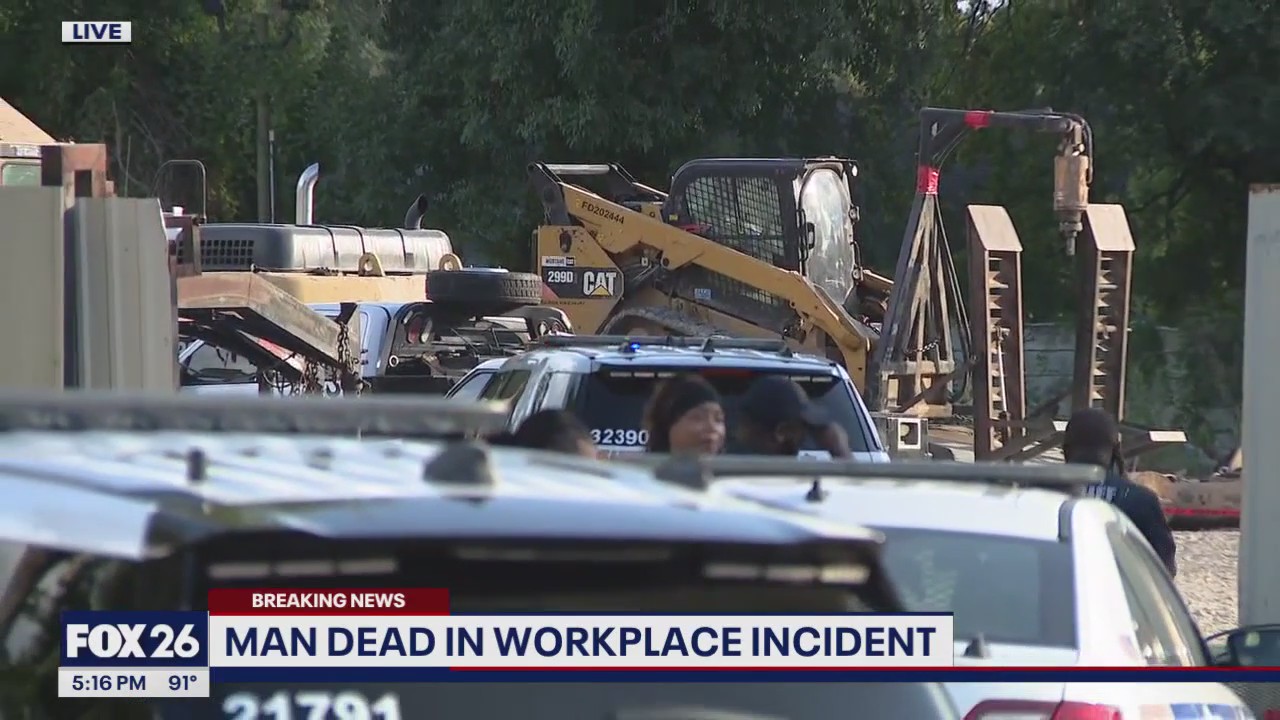 Man killed after forklift falls over on Killough Street