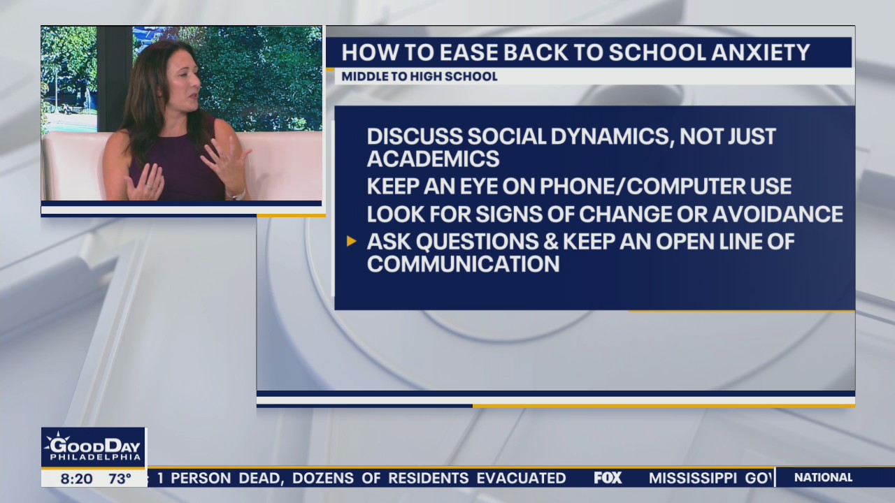 How to ease your child's back to school anxiety